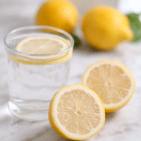 Drink lemon water to aid detoxification